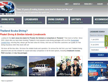 Tablet Screenshot of divetheworldthailand.com
